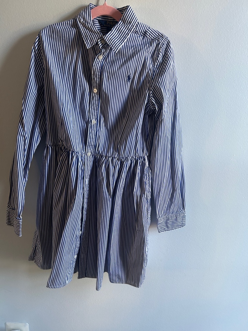 Polo by Ralph Lauren Navy & White Striped Shirt Dress